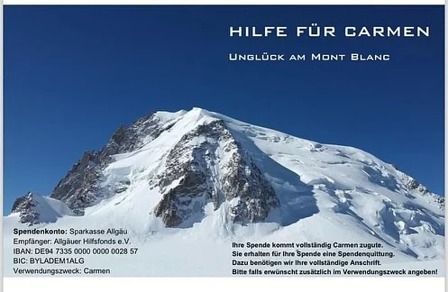 Ich habe Carmen vor ein paar Tagen auf dem Trauerseminar “Berge und ich” von der @nicolaidisyoungwingsstiftung kennengelernt.
Alle Teilnehmer haben ihren liebsten Menschen in den Bergen verloren, alle Geschichten waren unendlich traurig, aber die von Carmen hat mich besonders berührt.
Ich selber habe bei Luis’ Tod erleben müssen, auf Spenden angewiesen zu sein.
Vielleicht mögt Ihr Carmen helfen.